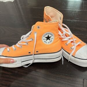 Converse Kids Bright Orange High-Tops